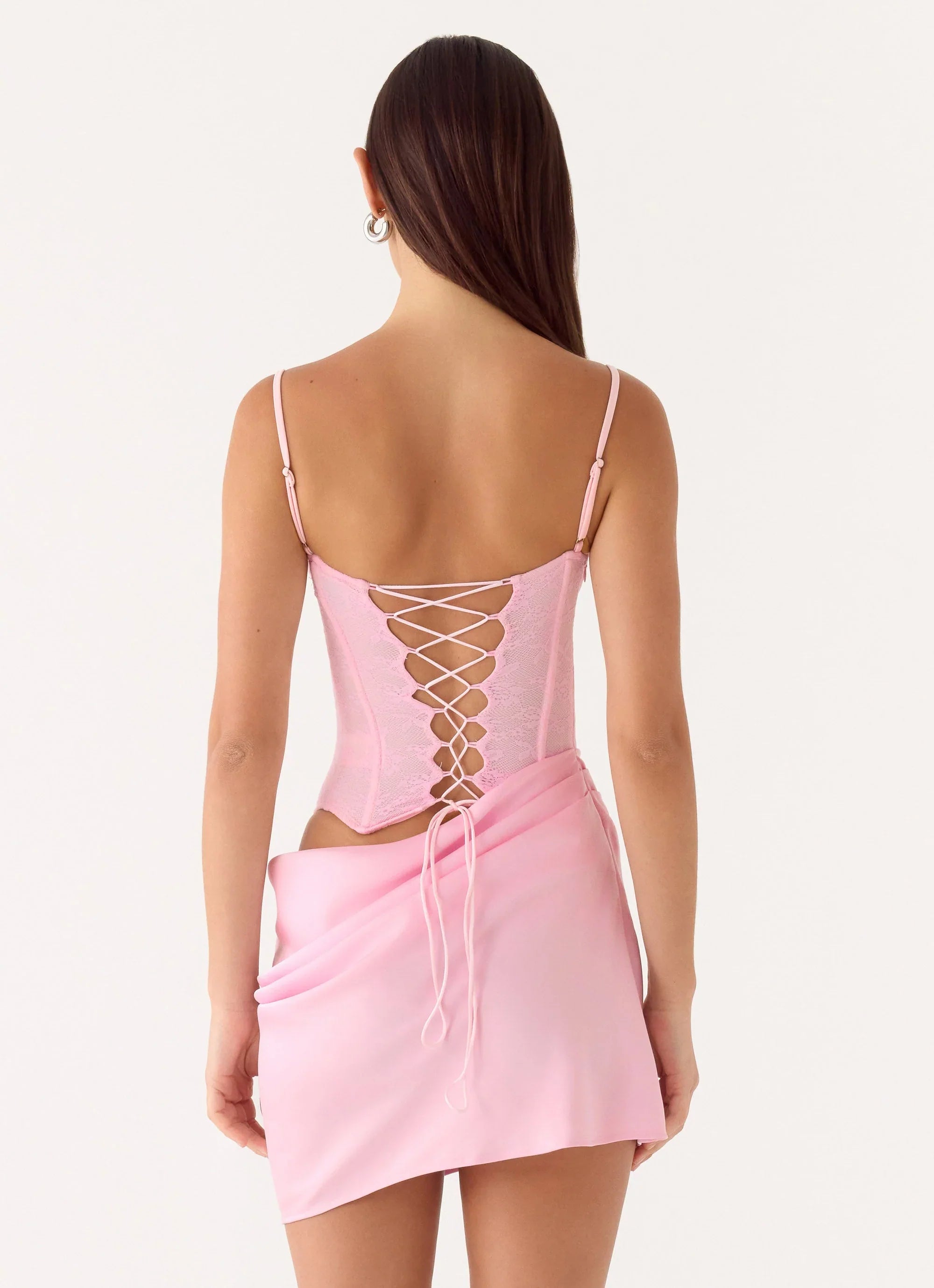 Kalila Corset Mini Dress - Pink